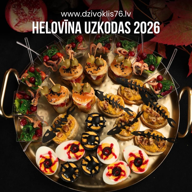 Uzkodas Helovīna ballītei
