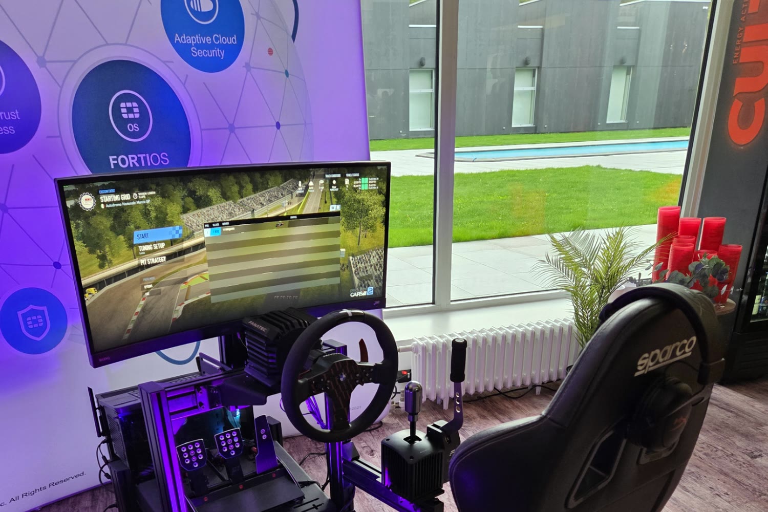 Izbraukuma autosimulators pasākumiem ar instruktoru